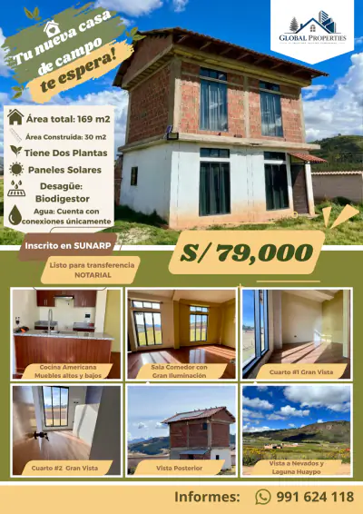 Casa de Campo en Venta - Huaypo Grande