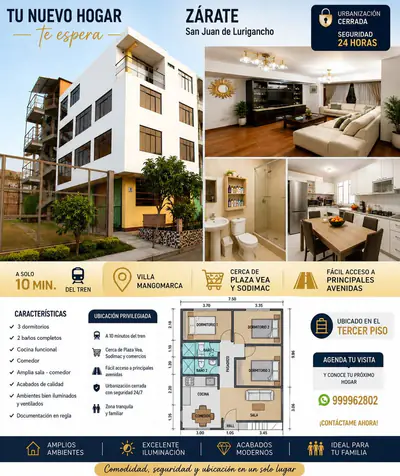 VENDO DEPARTAMENTO EN ZÁRATE  75 M2,